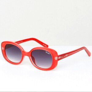 QUAY AUSTRALIA “Lulu” Oval Sunglasses (Red-Pink) – NWOT 🌸🕶️